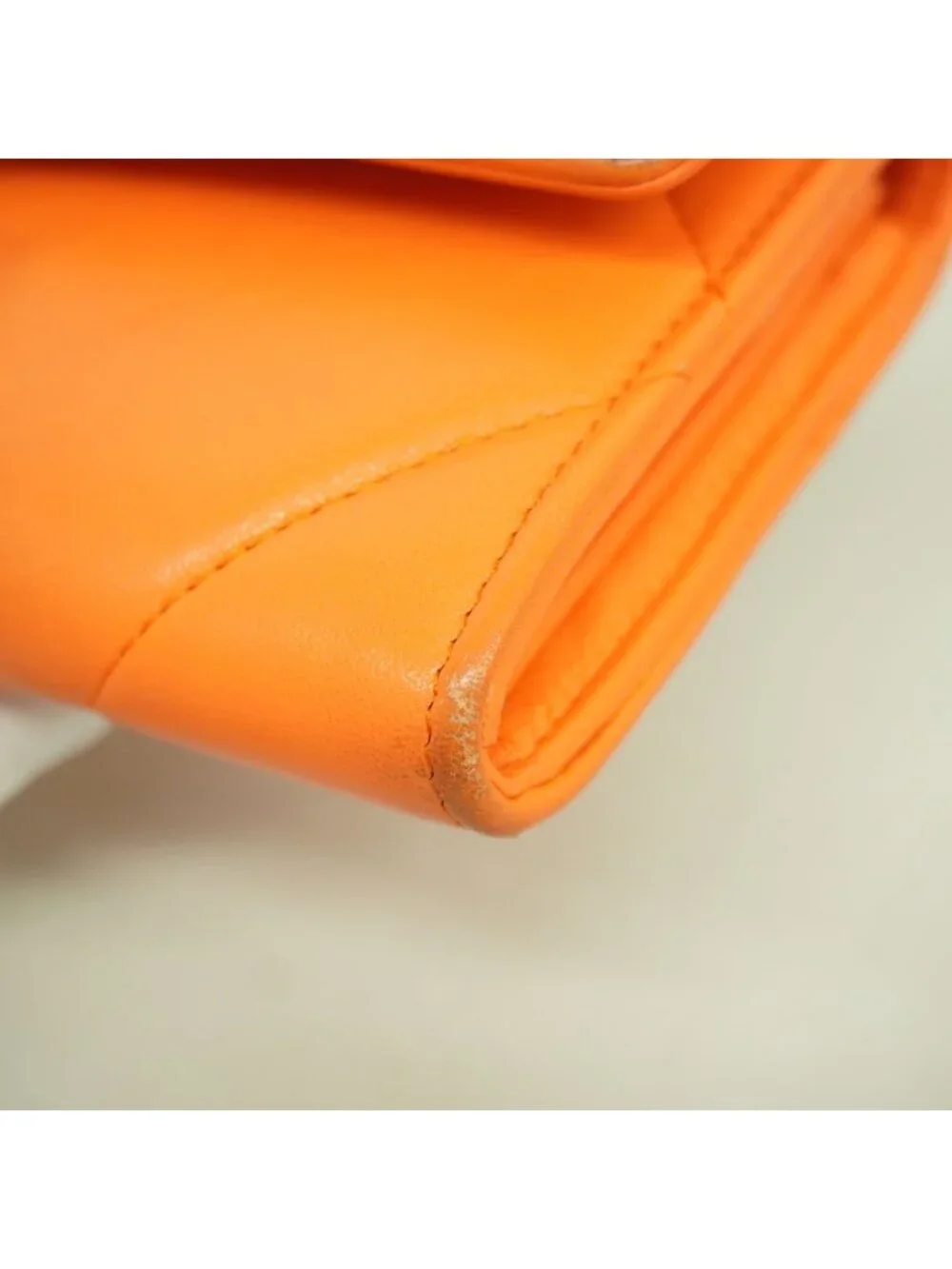 Chanel Wallet Chanel 19 Lambskin Orange Gold